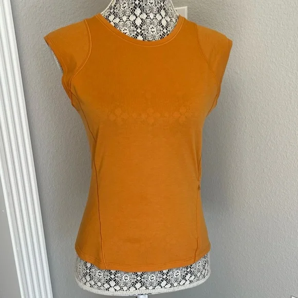 Lululemon Cap Sleeve Hiking Tank in Autumn Orange size 6 - Picture 5 of 10